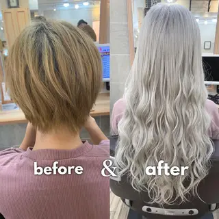 ロング カラー 平尾 拓也のヘアスタイル