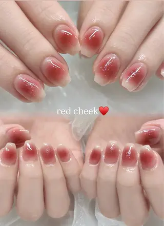 ネイル 🎀チーク/ちゅるん 🫧chisa🎀のネイルデザイン