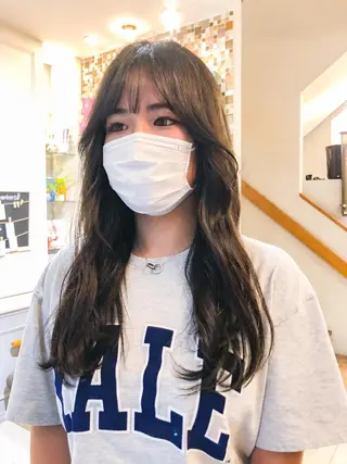 ロング カラー ボブ ブリーチ/miinaのヘアスタイル