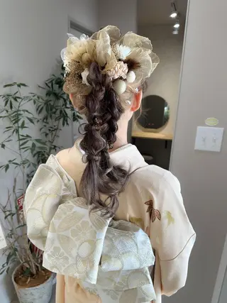 ロング カラー ヘアアレンジ autre所属・大久保 ひでなりのヘアスタイル