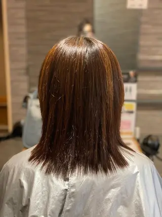 ミディアム 尾崎 優也のヘアスタイル