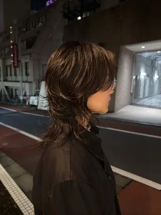 ミディアム パーマ パーマ/ボブ /レイヤー チヒロのヘアスタイル