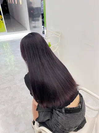 ロング カラー 韓国風透明感 カラー koumiのヘアスタイル