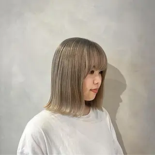 ショート ボブ/ベージュ/ パーマ🪿近森ゆいのヘアスタイル