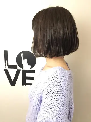 ミディアム カラー ✂️小顔カット✂️ 山本有紀のヘアスタイル