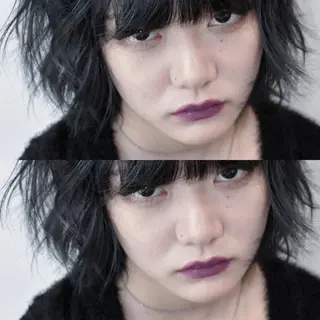 セミロング THE./ブリーチ 透感カラー/髪質改善のヘアスタイル