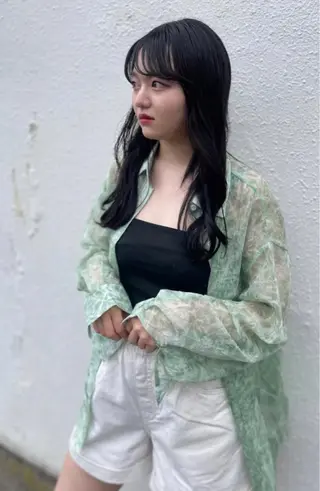 ロング カラー ケアブリーチ /髪質 改善/古橋圭史郎のヘアスタイル