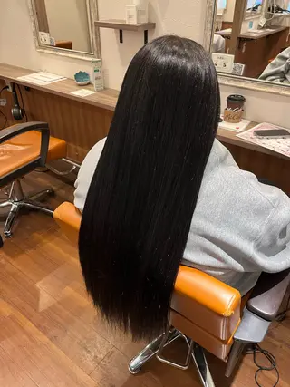 ロング カラー Chocolat阿部野所属・なかじま ささらのヘアスタイル