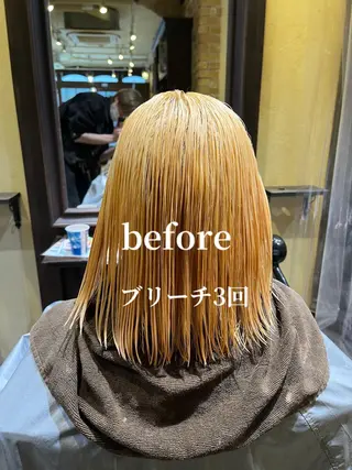 セミロング 🧡ミルクティー/ レイヤー🧡ショウナのヘアスタイル