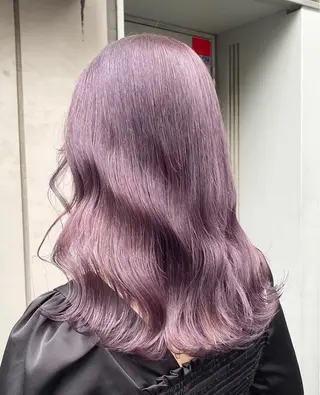 セミロング カラー 韓国風透明感カラー‎ /yurinのヘアスタイル