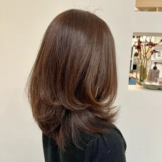 ミディアム カラー 🌱カラー&トリート メント🌱SOUTAのヘアスタイル