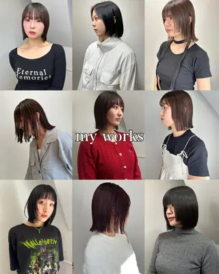 ショート カラー ボブ・レイヤー支持 No.1/Ryokiのヘアスタイル