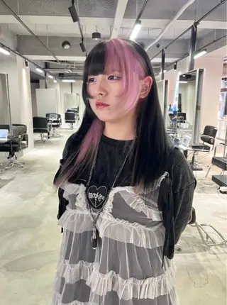 カラー 心斎橋/ブロンド/ ペールカラー/あみかのヘアスタイル