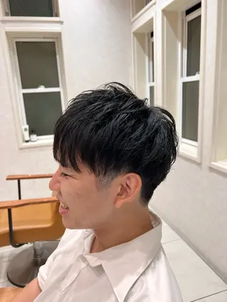 メンズ レディースショート/ メンズパーマ/足立のヘアスタイル