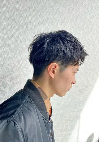 ショート メンズ RAIA💎ケア ブリーチ&パーマ💎のヘアスタイル