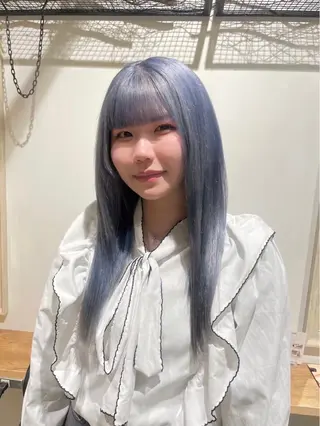 ロング カラー 暖色艶カラー/ ハイトーン🪽美咲のヘアスタイル