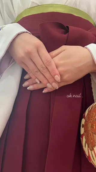 ミディアム ネイル ak nail .のネイルデザイン