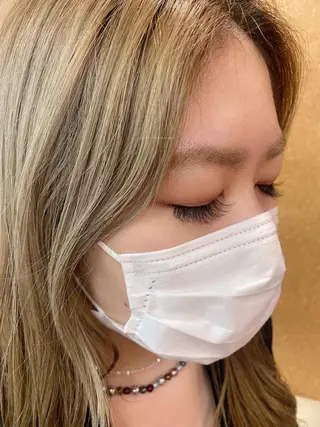 マツエク・マツパ 郡山駅前美容室 Hair Life Hana&Co (ヘアーライフハナコ)所属・MᗩïＫᗩ 郡山駅ua/マツパのマツエク・マツパデザイン