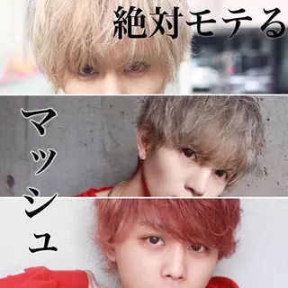 ショート カラー メンズ 曲がる縮毛矯正 髪質改善/西尾 幸樹のヘアスタイル