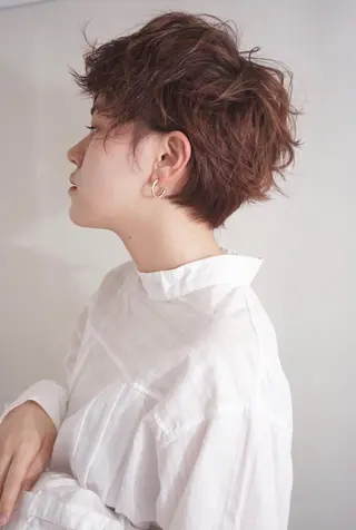 ショート カラー パーマ fukuyasu rikaのネイルデザイン