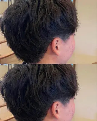 ショート メンズ 大宮｜メンズカット ダブルカラー｜パーマのヘアスタイル