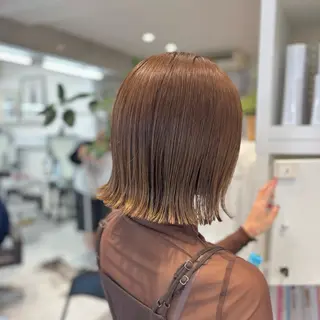 ショート 岩崎真奈 艶髪暖色カラー/ボブのヘアスタイル