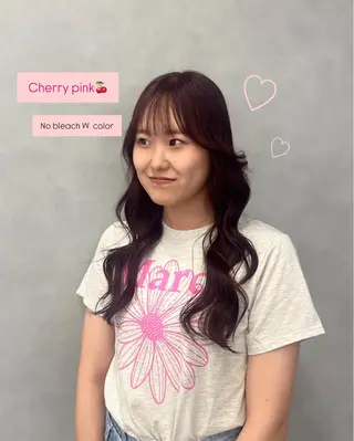 ロング Mirai/ 艶カラー/暖色カラーのヘアスタイル