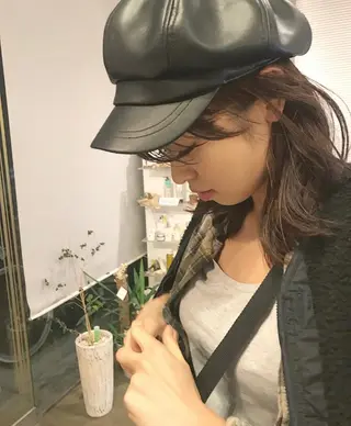 ミディアム カラー ヘアアレンジ マツエク・マツパ Kawaguchi Arisaのヘアスタイル