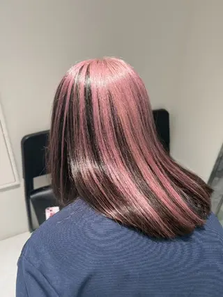 セミロング カラー ate.心斎橋 髪質改善のヘアスタイル