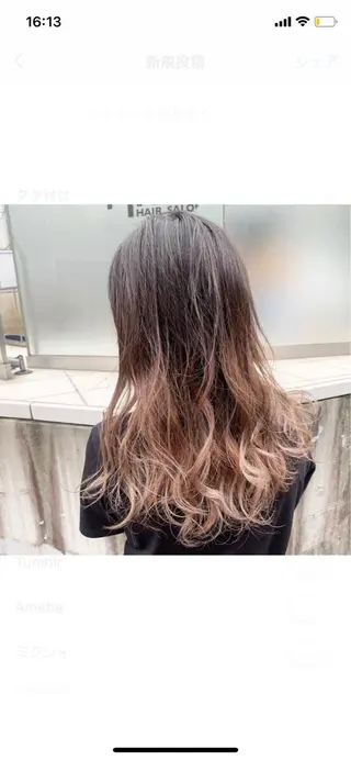 ロング カラー ヘアアレンジ ハイトーン/美髪矯正 🍃大江拓実のヘアスタイル