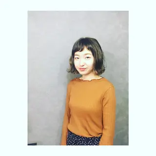 ミディアム カラー chouette シュエットのヘアスタイル