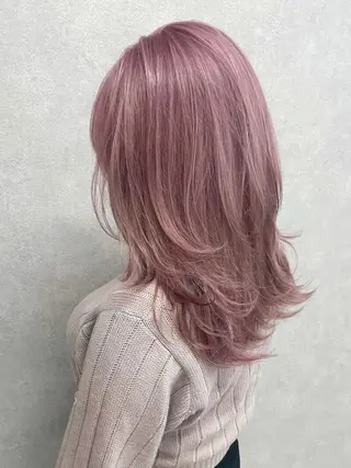 セミロング 江坂エリア最安値◎ ブリーチ*土田のヘアスタイル