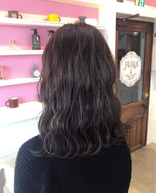 セミロング カラー 💜 MINORI💜のヘアスタイル