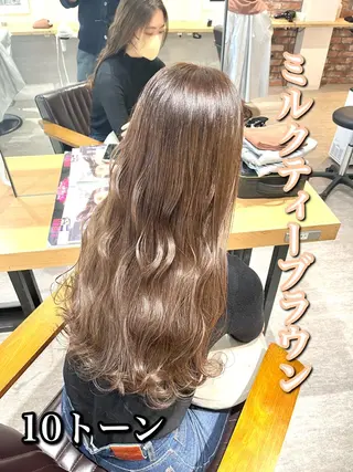 ロング カラー 艶髪カラー 渡辺岳也のヘアスタイル