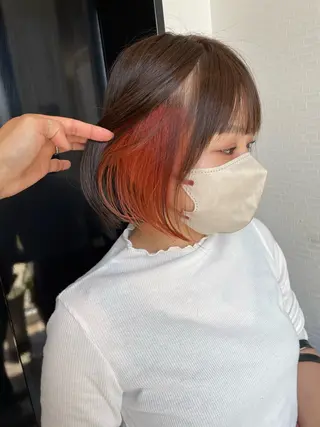 ミディアム カラー STAR RIVER所属・YUI/ ブリーチカラー🌷のヘアスタイル