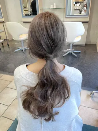 ロング 韓国ヘア🤍🇰🇷 ‪🫶🏻吉満のヘアスタイル