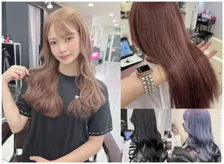 セミロング カラー 💎エクステ専門店 BIZE梅田🇰🇷のヘアスタイル