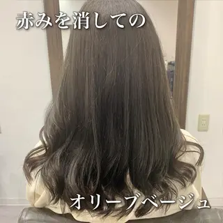 セミロング カラー 中本 達也のヘアスタイル