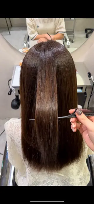 ロング 阪本 安里のヘアスタイル