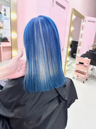 ミディアム カラー ❄️💛エクステ ブリーチ❄️yukiのヘアスタイル