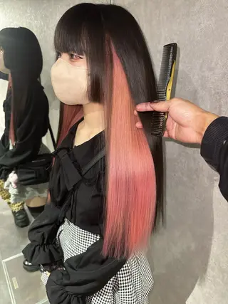 ロング ハイトーン/レイヤー /迫田龍明のヘアスタイル