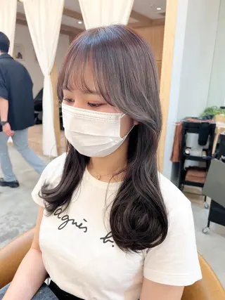 セミロング 🌷韓国レイヤー/艶 カラー🇰🇷amiのヘアスタイル