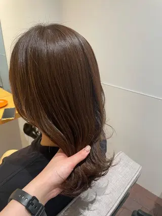 ミディアム カラー gotoday　shaire　saron所属・miu. ボブ/透け感カラーのヘアスタイル