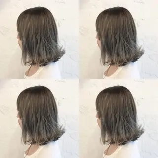 ミディアム カラー 嶋佐 昌大 シマサマオのヘアスタイル