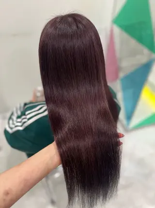 ロング カラー ガーリー♡女の子っぽ ヘア♡ピンクカラー♡のヘアスタイル