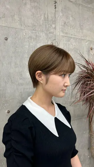 ショート カラー 日韓レイヤー🇰🇷 艶カラー/ナカネのヘアスタイル