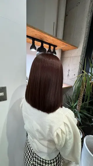 ミディアム カラー MAUVE MIYUのヘアスタイル