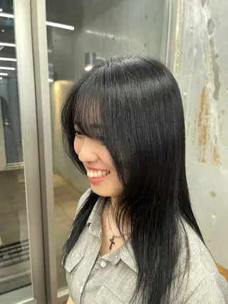 セミロング ハイトーン×デザイン 似合わせ/Yoheiのヘアスタイル