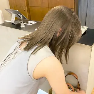 ミディアム カラー パーマ ヘアアレンジ メンズ キッズ ネイル マツエク・マツパ EMANON梅田店所属・前川 朋香のヘアスタイル
