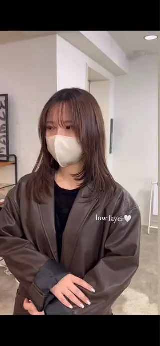 ミディアム SCEN所属・田中 千尋のヘアスタイル